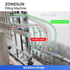 ZONESUN ZS-VTZL100 Automatic 6 Nozzles Centrifugal Pump Liquid Filling Machine