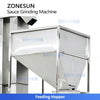 ZONESUN ZS-YM80 Industrial Colloid Mill with Automatic Screw Elevator for Peanut Butter Chili Tahini