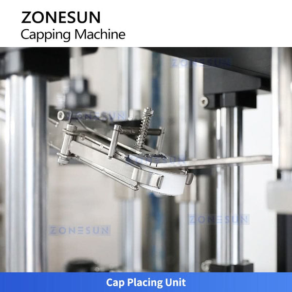 ZONESUN ZS-XG441RSL Fully Automatic Servo Capping Machine with Cap Elevator