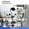 ZONESUN ZS-FAL180C8 Automatic Paste Filling, Capping Labeling Machine Production Line