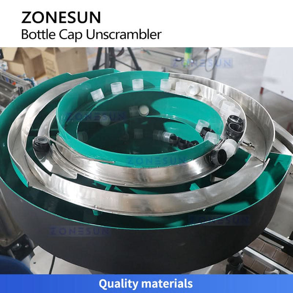 ZONESUN ZS-LP5 Automatic Vibratory Bottle Cap Unscrambler & Feeder