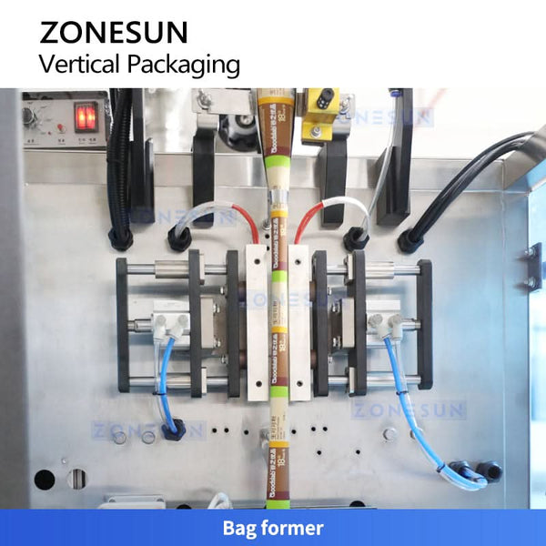 ZONESUN ZS-FS120Q Vertical Powder Filling Sealing Machine BOPP/PE, PET/PE, PET/AL Film