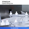 ZONESUN ZS-AFC6S Automatic Lipstick Filling Cooling and Capping Machine Lip Balm Production Line
