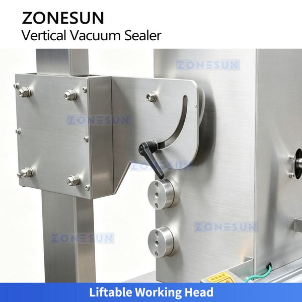 ZS-DZ600OL liftable stainless steel working head for large bag vacuum sealing
