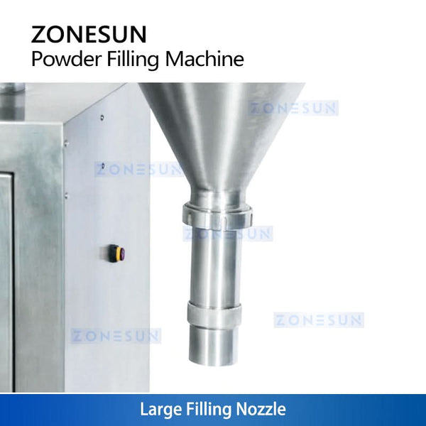 ZONESUN ZS-FM2000 Auger Talcum Glass Vial Vertical Spice Plastic China Bottle Sachet Powder Filling Machinery Grain Automatic