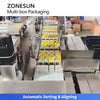 ZONESUN ZS-CSPM7 Automatic Secondary Packaging Line Multi-Box Collating Stacking Case Packing Machine for Boxes