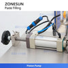 ZONESUN ZS-GTPP1H Semi-Automatic Piston Filling Machine with Heating and Mixing System For Sauce Cream Gel