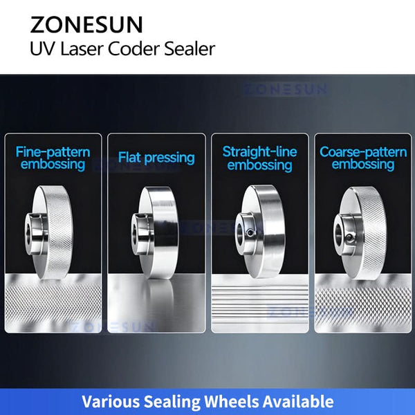 ZONESUN ZS-FR100LC Continuous Band Sealer with Laser Marking Machine for Mylar & Plastic Bags