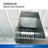 ZONESUN ZS-ZJ01 Industrial Screw Press Juicer Machine Automatic Spiral Juice Extractor for Fruits Vegetables Ginger