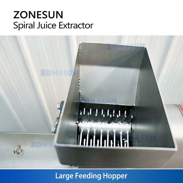ZONESUN ZS-ZJ01 Industrial Screw Press Juicer Machine Automatic Spiral Juice Extractor for Fruits Vegetables Ginger