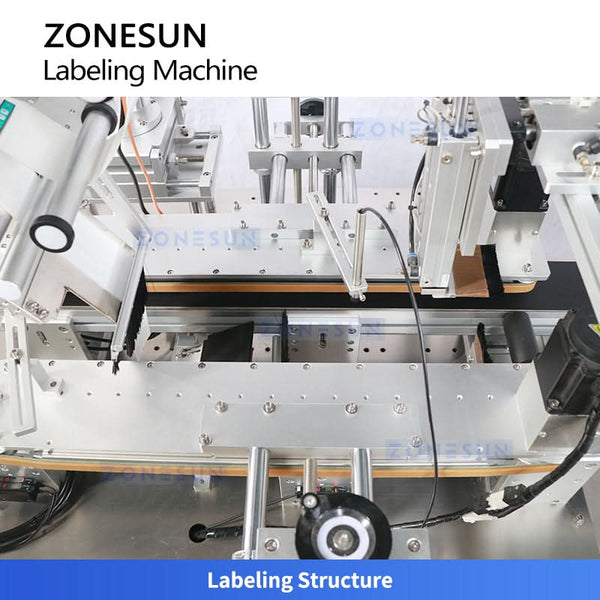 ZONESUN ZS-TB831F Food Box 4 Sides Wrap Around Tamper-Evident Labeling Machine Security Labels Applicator