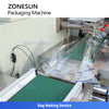 ZONESUN ZS-ZB350X2 Horizontal Flow Wrapper Automatic Pillow Vacuum Packaging Machine
