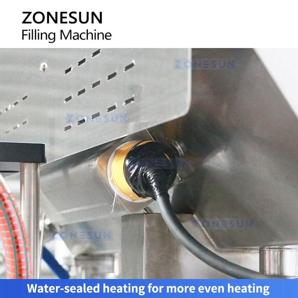 ZONESUN ZS-YT4T-4PH Automatic Piston Pump Filling Machine with Heating for Candles Butter