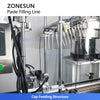 ZONESUN ZS-FAL180G6 Automatic Pump Bottle Filling Capping Labeling Production Line