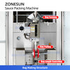 ZONESUN ZS-RPFS120X Automatic Salad Dressing Filling and Sealing Machine Sauce Mayonnaise Filler Sealer