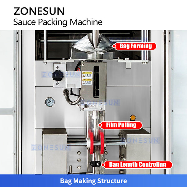 ZONESUN ZS-RPFS120X Automatic Salad Dressing Filling and Sealing Machine Sauce Mayonnaise Filler Sealer