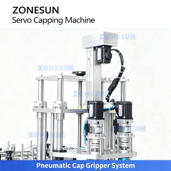Zonesun ZS-SVXG01 Automatic Double Heads Servo Screw Capping Machine with Auto Cap Feeder