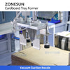 ZONESUN ZS-CSPM4T Automatic Hot Melt Glue Cardboard Tray Former Machine