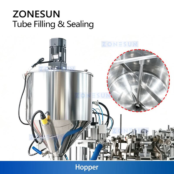 Zonesun ZS-FS009A Aluminum Tube Filling and Sealing Machine for Cream and Ointment