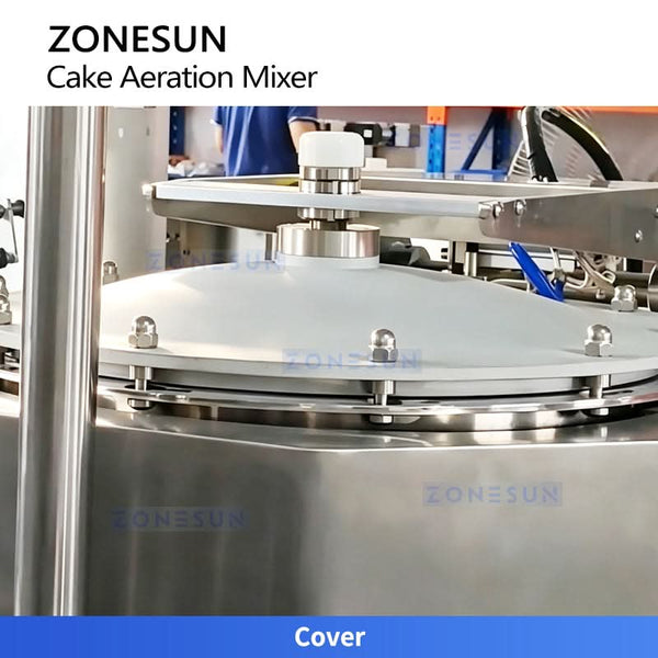 ZONESUN ZS-DG130 Commercial Continuous Cake Batter Aerator & Whipping Machine