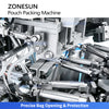 ZONESUN ZS-SPFC8 Dual-Lane Premade Bag Packaging Machine | 120 Bags/min Stand-Up Zipper Pouch