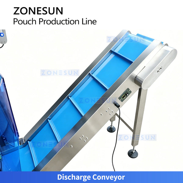 ZONESUN ZS-FSL220 Automatic Liquid VFFS Packaging Machine with Integrated Print and Apply Labeling Machine
