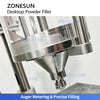 ZONESUN High Precision Semi-Automatic Auger Powder Filling Machine Micro Dose