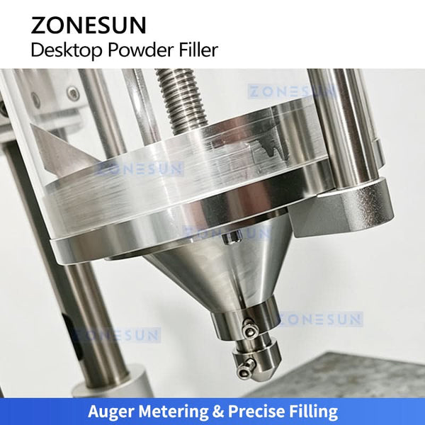 ZONESUN High Precision Semi-Automatic Auger Powder Filling Machine Micro Dose