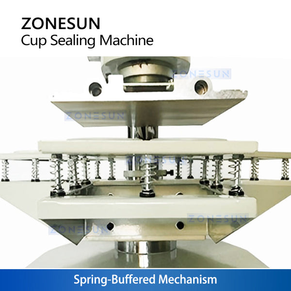 ZONESUN ZS-KCS5 Automatic Cup Sealing Machine with Custom Molds for Yogurt Sauce Pods Coffee Creamer Packaging