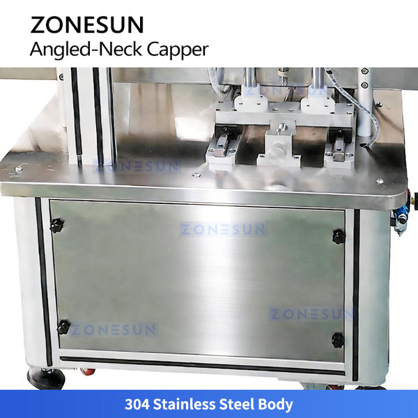 ZONESUN ZS-XG25 Automatic Angled Neck Bottle Capping Machine for Toilet Cleaner Detergent