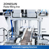 ZONESUN ZS-FAL180D8 Automatic Tabletop Paste Filling Capping and Labeling Line