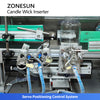 ZONESUN ZS-ACW2 Automatic Candle Wick Sustainer Inserting Machine Candle Wick Clipping Tab Pressing Equipment