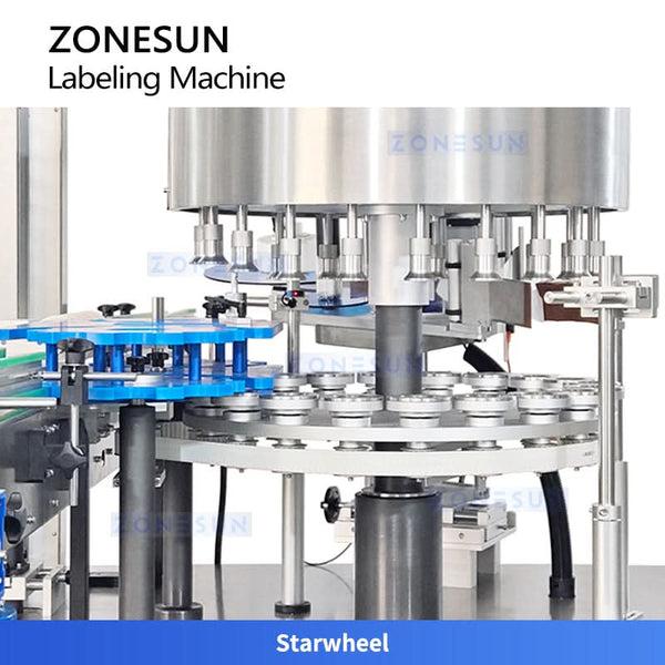 ZONESUN ZS-TB920 High Speed Round Bottle Labeling Machine Self-adhesive Label Applicator