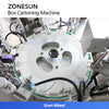 ZONESUN ZS-MSZH50L2 Automatic Vertical Cartoning Machine for Small Products Box Packing Solution