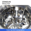 ZONESUN ZS-VMB200RH Automatic Vacuum Emulsifying Mixer Cream Lotion Homogenizer Mixing Machine