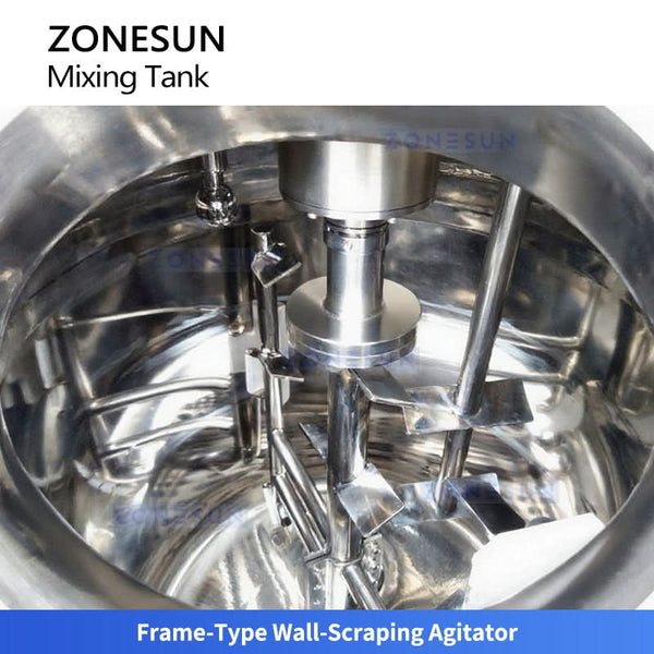 ZONESUN ZS-VMB200RH Automatic Vacuum Emulsifying Mixer Cream Lotion Homogenizer Mixing Machine
