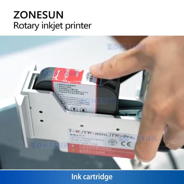 ZONESUN ZS-RIP1 Rotating Round Object Inkjet Printing Machine Bottle Tube Coding System