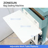 ZONESUN ZS-FK200 Pneumatic Direct Heat Sealer Mylar Foil Pouches Bag Sealing Machine