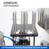 ZONESUN ZS-AFS06 Automatic Cup Filling and Sealing Machine for Paste Cream Rotary Yogurt Cup Filler