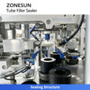 ZONESUN ZS-FS009D Dual Chamber Tube Filler Sealer for Toothpaste Cosmetic Cream