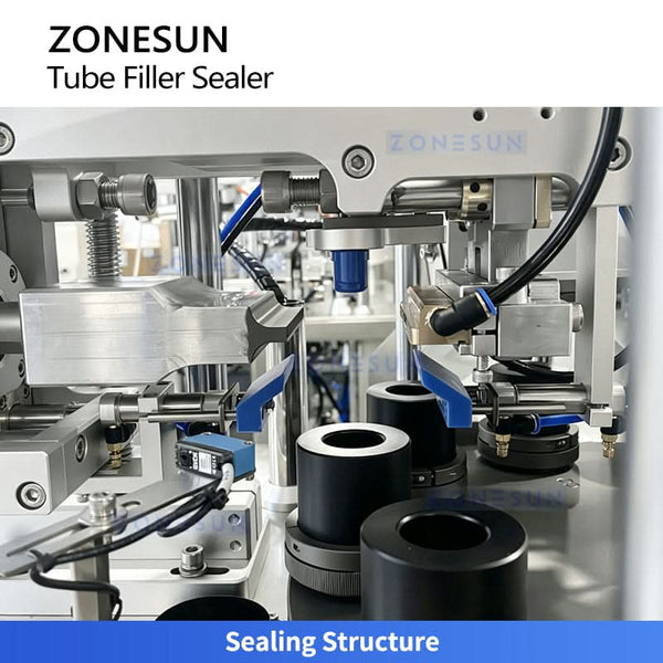 ZONESUN ZS-FS009D Dual Chamber Tube Filler Sealer for Toothpaste Cosmetic Cream