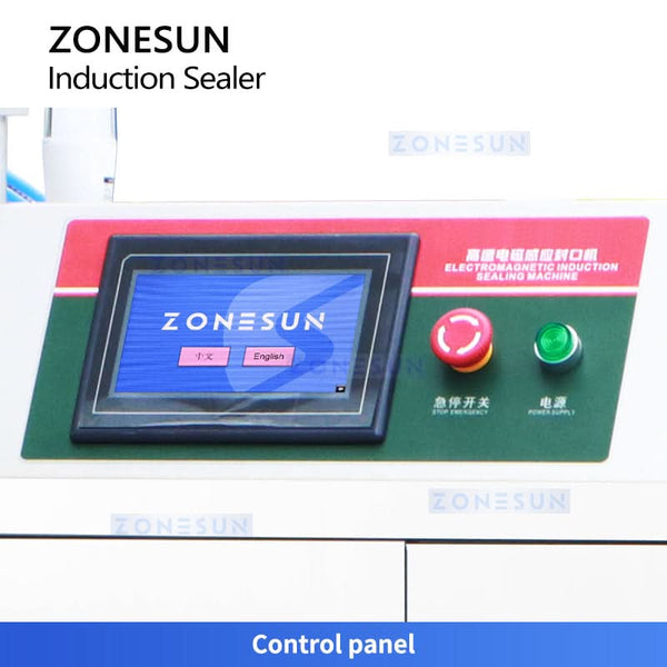 ZONESUN ZS-FK4000 Water-cooled Plastic Cap Aluminum Foil Continuous Induction Sealing Machine