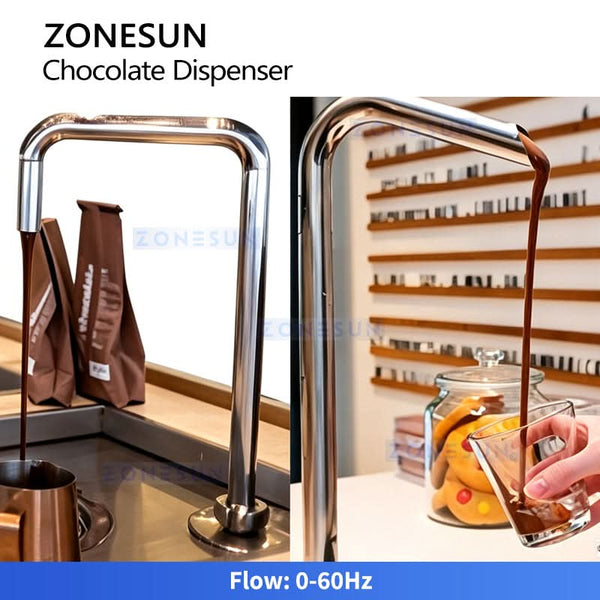 ZONESUN ZS-DJ500 Commercial Stainless Steel Chocolate Dispenser