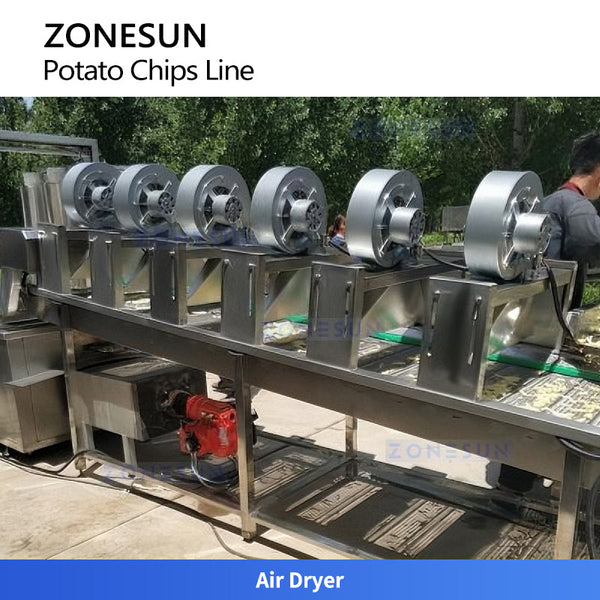 ZONESUN ZS-PCL1 Fully Automatic Potato Chips Production Line Washing to Frying System