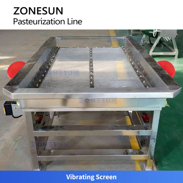 ZONESUN ZS-PM3 Automatic Continuous Water Bath Pasteurizer for Juices Jelly Yogurt Pouches