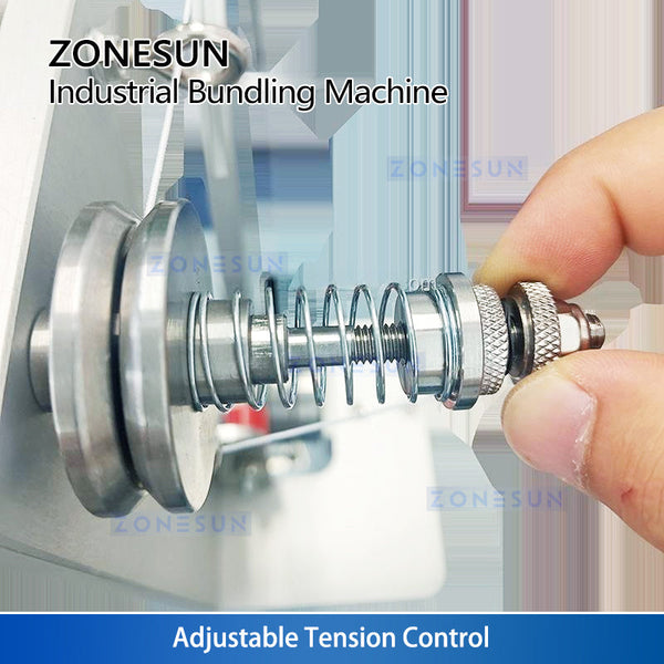 ZONESUN ZS-KZJ100 Elastic Cord Tying Machine Bundling Solution for Cables Vegetables Printing