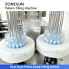 ZONESUN ZS-PGF5 Automatic Dual-Head Piston Swirl Filling Machine for Capsule Cream Pearl Bead Gel