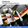ZONESUN ZS-CWM2 Automatic Chocolate Bar Fold Wrapping Machine | 200–260 pcs/min