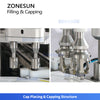 ZONESUN ZS-AFC50 Automatic Essential Oil Monoblock Liquid Filling and Capping Machine