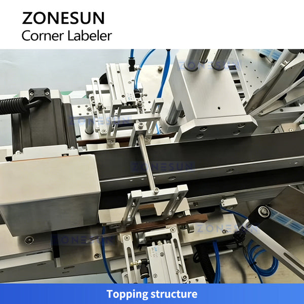 ZONESUN ZS-TB816 Automatic Double-Sided Tamper Evident Labeling Machine Security Seal Applicator